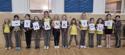 £800 donation to Girlguiding Dunbartonshire’s Brownie House Rebuild 